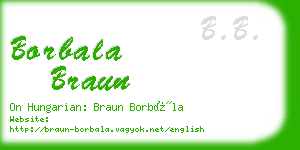 borbala braun business card